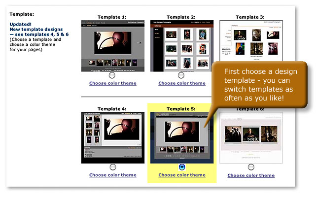 Choose a Design Template