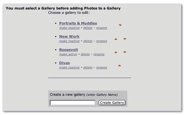Select a Gallery